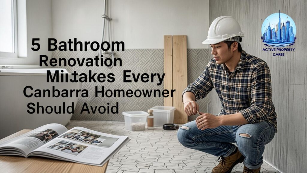 5 Bathroom Renovation Mistakes Every Canberra Homeowner Should Avoid