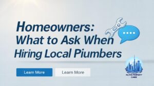 Homeowners What to Ask When Hiring Local Plumbers