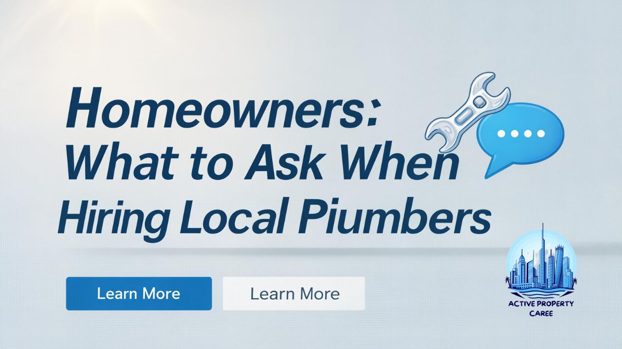 Homeowners What to Ask When Hiring Local Plumbers