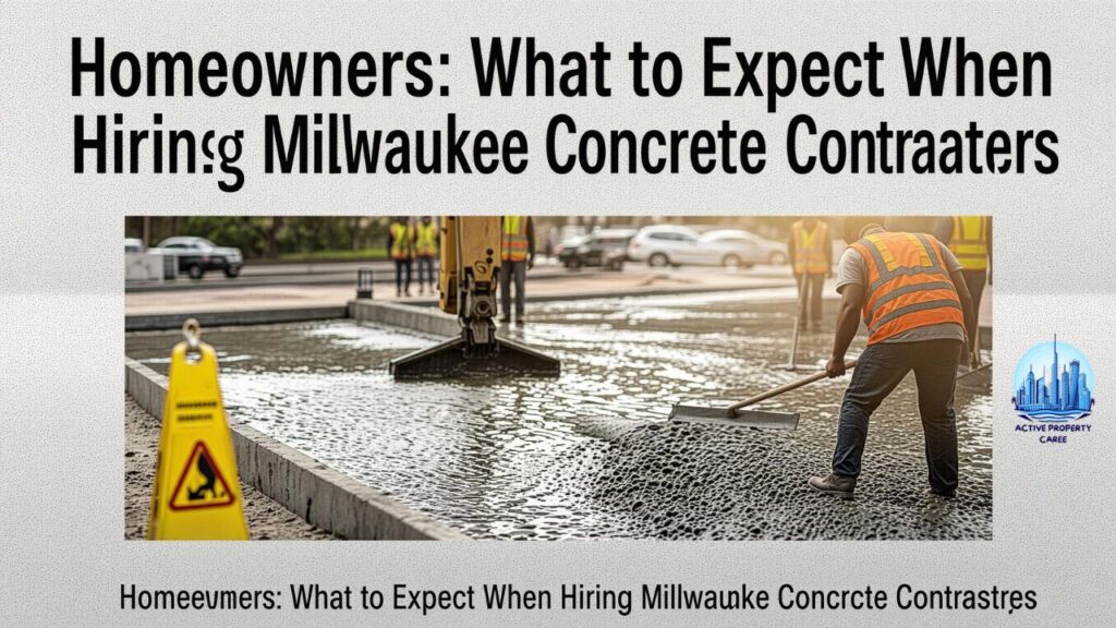 Homeowners What to Expect When Hiring Milwaukee Concrete Contractors